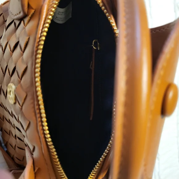 Expressions Tan Woven Mini Bag - Picture 4 of 5